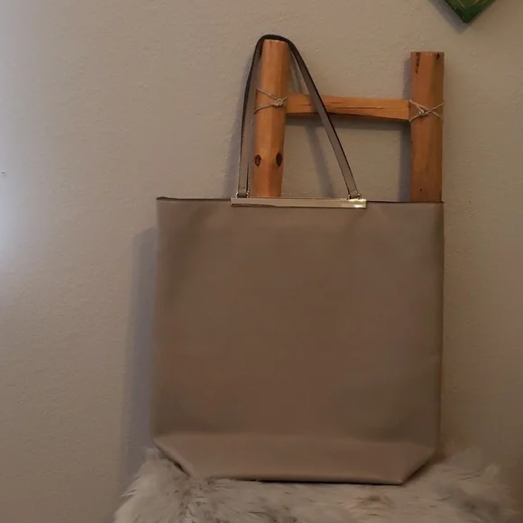 French Connection Bags French Connection Taupe Faux Leather